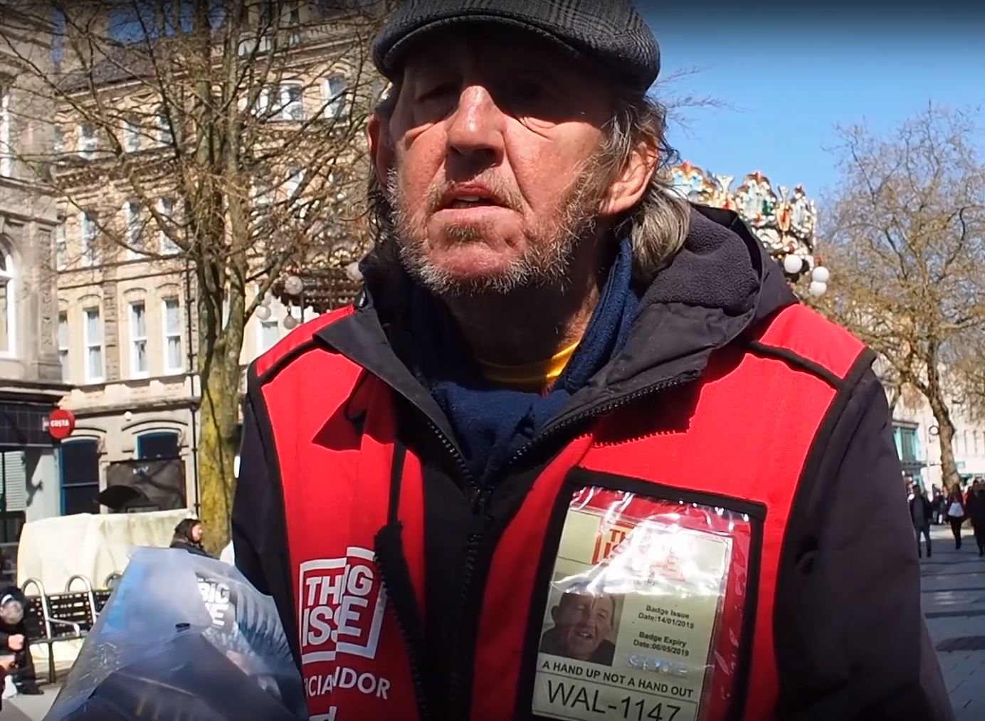 Maurice, one of The Big Issue vendors